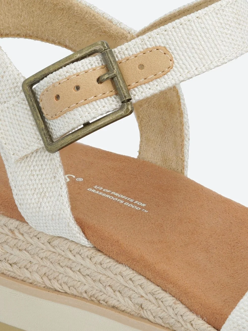 Women’s Toms White Platform Espadrille Sandals - Picture 3 of 7